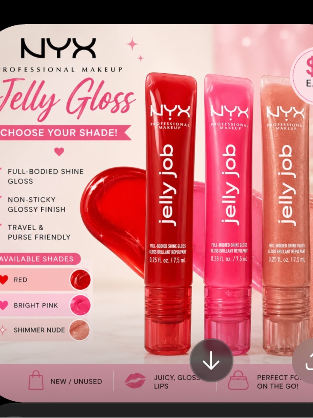 NYX Jelly Gloss – Choose Your Shade